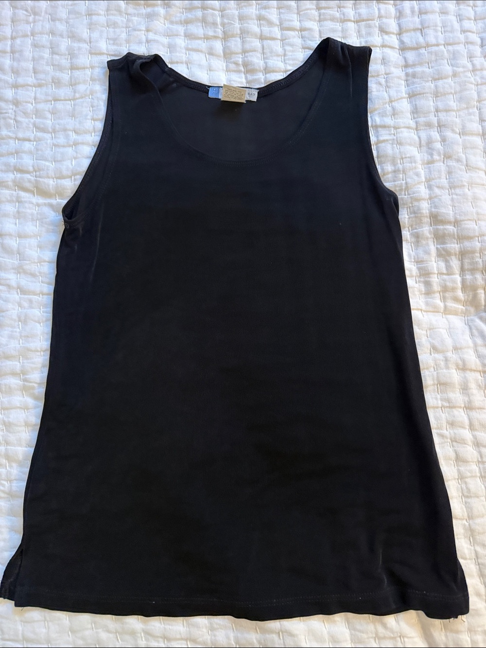 Vintage Women's Black Sleeveless Tank Top